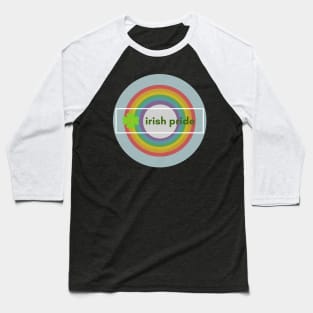 Irish Pride - St Patrick's Day Pride Rainbow Circle Clover Baseball T-Shirt